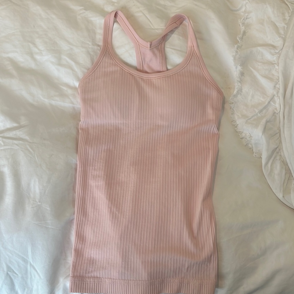 Lululemon Ribbed tank top with support/padded shelf